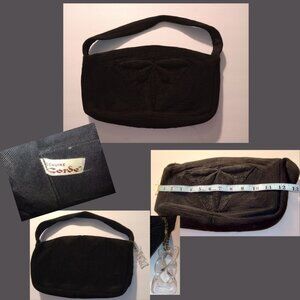 Genuine Corde Black Corded Purse Vintage 30s 40s